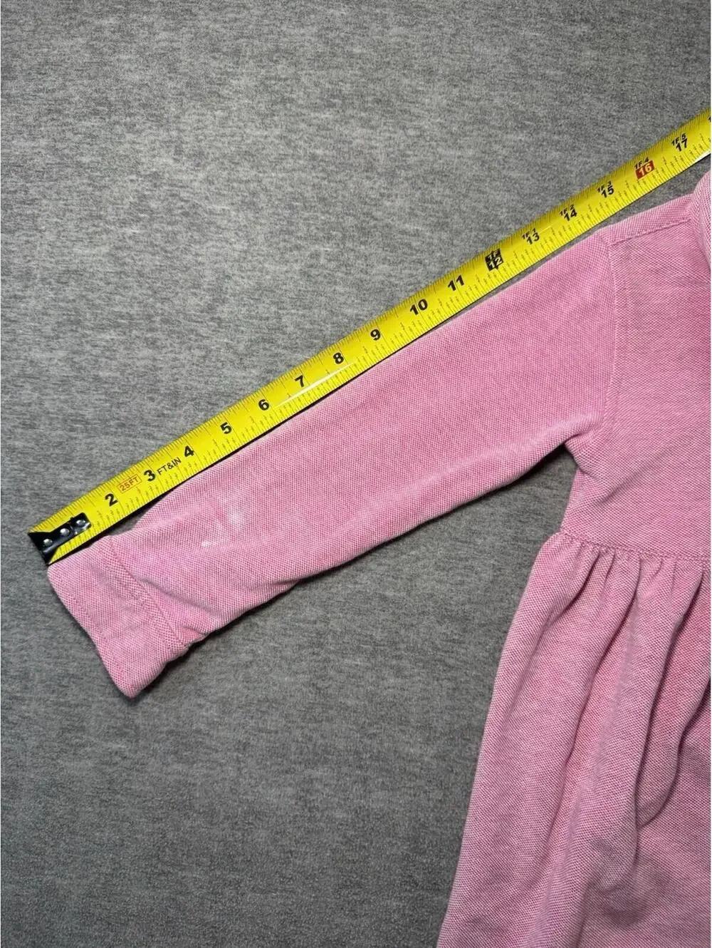 Ralph Lauren Toddler Girls Knit Dress-Pink/Long sleeve/4T/Preppy/Button Down